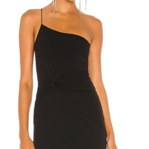 Nookie Black One Shoulder Maxi Dress Size S